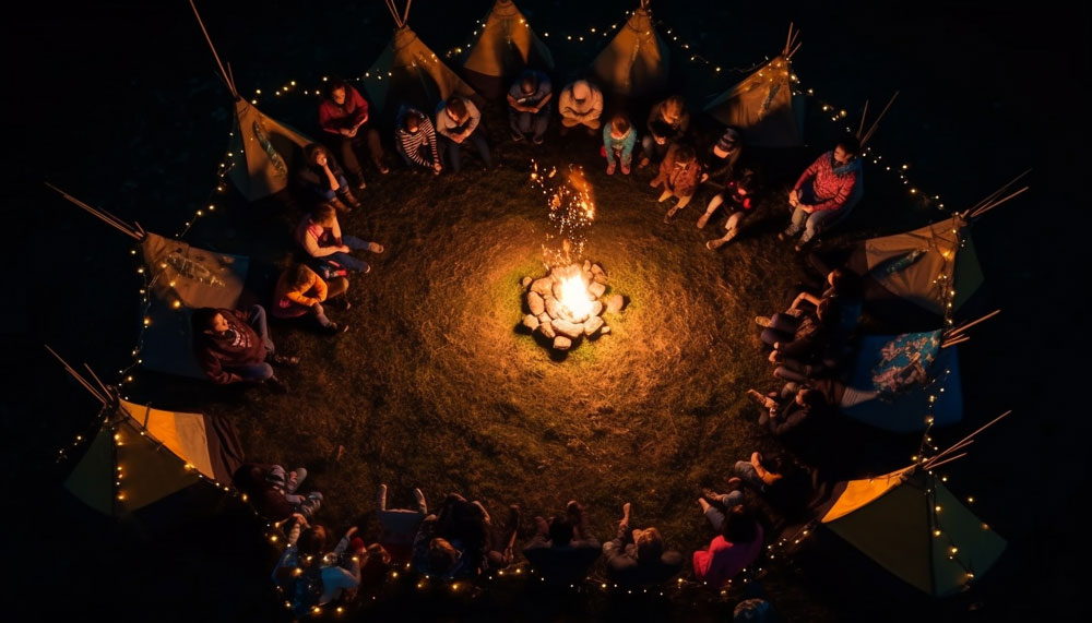 ein-bonfire-erhellt-traditionelle-von-ki-erzeugte-froehliche-menschenmengen-die-feste-feiern