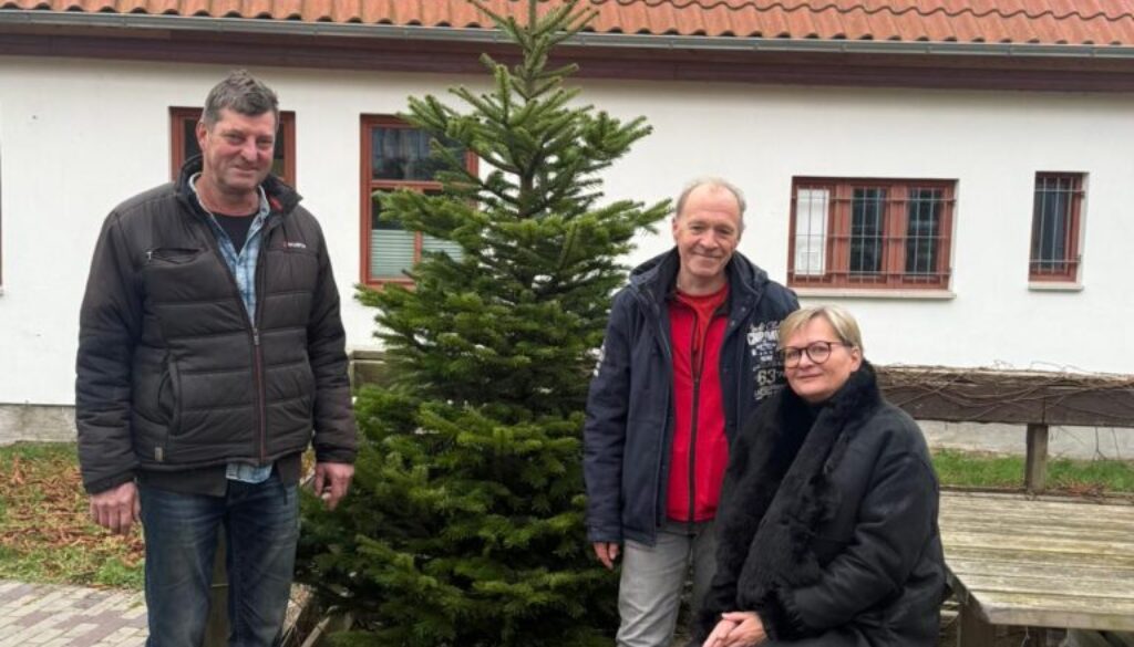 Übergabe Weihnachtsbaum